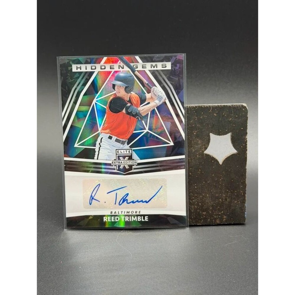 2022 Panini Elite Extra Edition Reed Trimble Hidden Gems Sticker Auto #HG-RT Ori